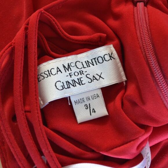 NWT Jessica McClintock for Gunne Sax Maxi Dress Formal Gown Size 3/4 - Picture 4 of 4